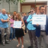 PROTEST AM DEUTSCHEN GOETHE KOLLEG IN BUKAREST