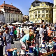 Keramik, Kupferkessel und Kuchen