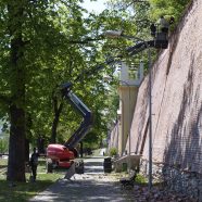 Sanierungsarbeiten an der Stadtmauer